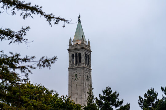 Sather Tower, also known as the Campanile, at the University of California, Berkeley.