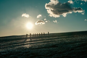 Visitors at J&ouml;kuls&aacute;rl&oacute;n Glacier Lagoon, Iceland