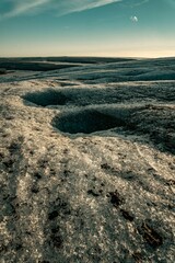 Icelandic glacier landscape panorama, jokulsarlon