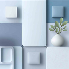 Graphic design classic A photorealistic clean square background for a professional social media carousel slide designed in a calm medical aesthetic The layou
