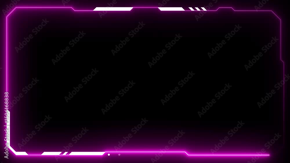 Poster futuristic digital hud cyber frame technology for video overlay templates.digital hud futuristic mot