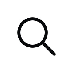 Search Icon vector. Magnifying glass symbol. Find icon.