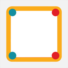 vector frame for text with exclamation mark