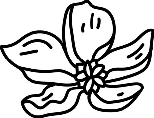 Line Art Flower Blossom