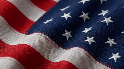 A vibrant American flag enhancing summer festivities