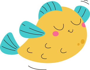 Sleepy Fish with Fins