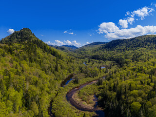mountain landscape with blue sky