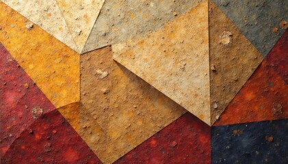 Geometric tapestry, muted earth tones, subtle texture, subtle, design element, wallpaper