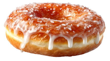 Sweet Glazed Donut with Sea Salt Topping Delicious Bakery Pastry Food Photography