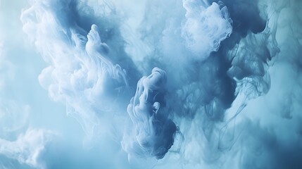 Abstract blue smoke background wallpaper design for desktop and mobile phone