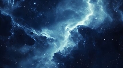 Fototapeta premium Explore the deep blue nebula cosmos abstract space background for astronomy and science enthusiasts alike
