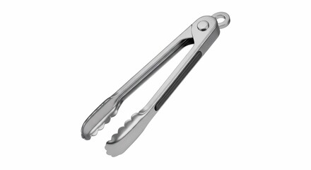 Silver Stainless Steel Tongs for Cooking, Grilling, and Serving Food