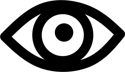 eye view symbol on black - eye view icon