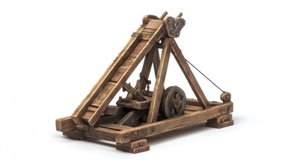 Wooden Catapult Model