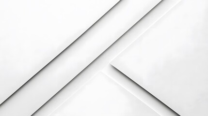 Abstract White Geometric Paper Background Design