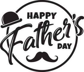 Happy Father’s Day Calligraphy design vector. Vector illustration