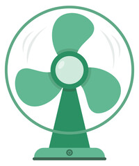 Table fan icon isolated on white background.