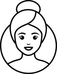 Happy Woman Avatar Profile Icon