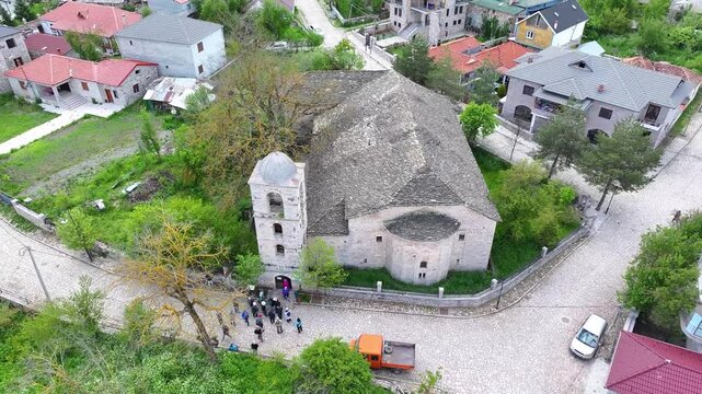 Albania. Kor&ccedil;&euml;, Voskopoja turistike village St. Nicholas Church 18 May 2025