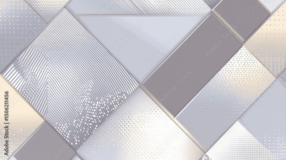 Aufkleber abstract geometric pattern design with various textures.
