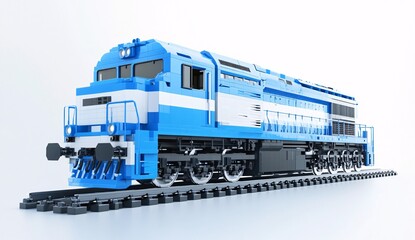 Luxury super train isolated