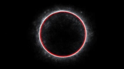 Cosmic ring of red light in dark void