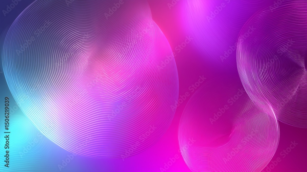Poster colorful abstract design with swirling patterns and vibrant hues in an artistic display