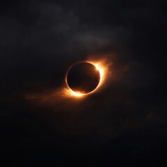 Dramatic Total Solar Eclipse with Glowing Corona