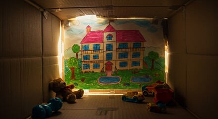 Child's Dream House: A Cardboard Castle