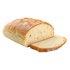 sliced bread isolated on white background