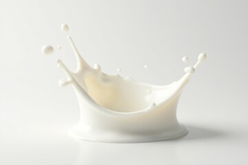 Isolated milk splash, crown shape, creamy texture , texture, food, drip
