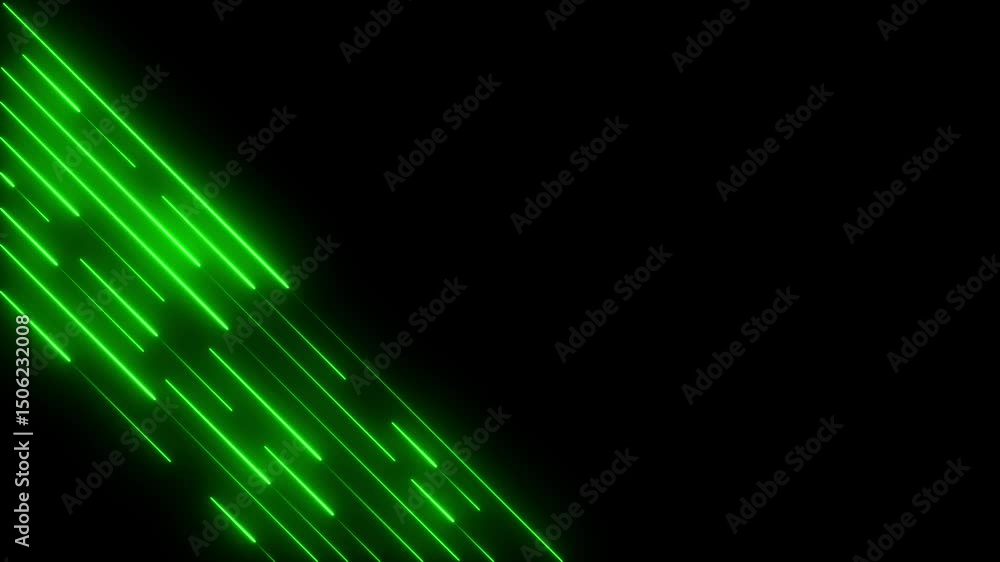 Poster abstract glowing neon lights blinking lines moving animation. colorful neon line moving on backgroun