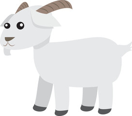 A vector art of a goat.