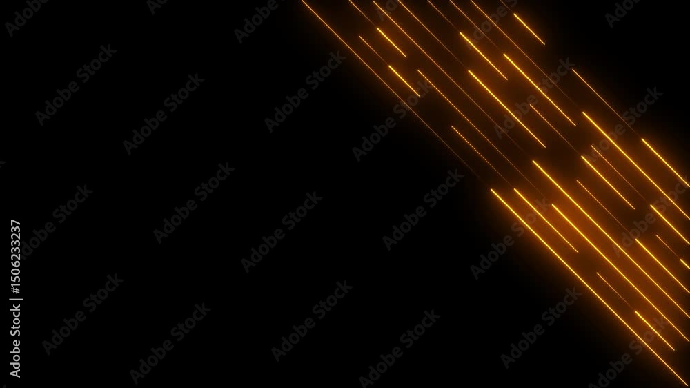 Poster abstract glowing neon lights blinking lines moving animation. colorful neon line moving on backgroun