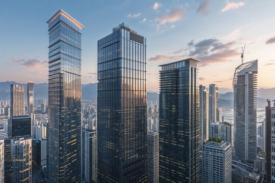 Modern Urban Architecture Showcasing Prosperity and Innovation