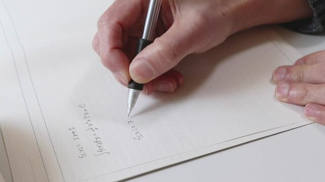 数学の勉強をする