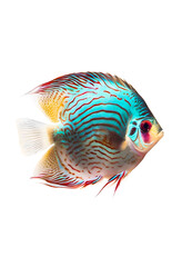 Discover the Beauty of Vibrant Discus Fish: A Colorful Addition to Your Freshwater Aquarium Collection transparent png