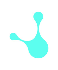 Y2K abstract metaball Shape. Playful icon of modern shape and form. Retro element of the 90s, bold design, and graphic aesthetic, suitable for trendy decoration art collections.