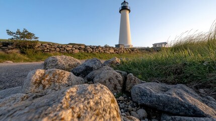 Historic Little Sable Point Lighthouse on Lake Michigan
