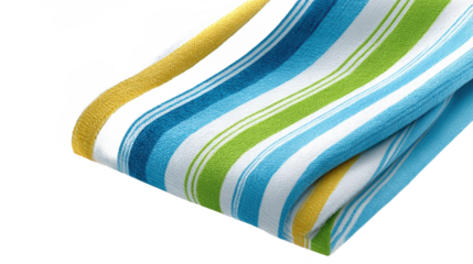 Colorful Striped Towel Arrangement