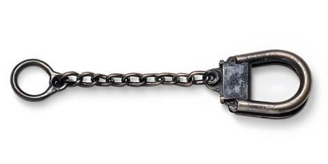 Vintage Metal Chain Keyring Clasp Antique Style