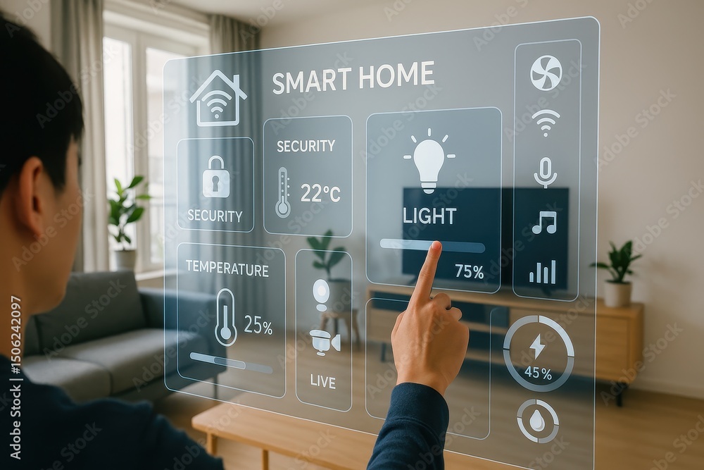 Poster modern smart home management system using augmented reality