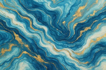 Fototapeta premium Abstract Marble Marbled Ink Painted Painting Texture Luxury Background