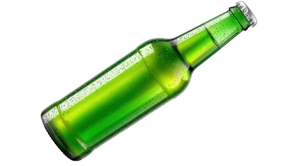 Green Glass Beer Bottle Illustration