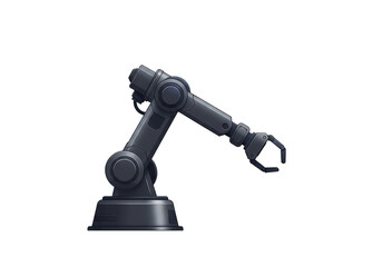 Illustration of Gray Robot Arm Robotic Automation Industry Technology