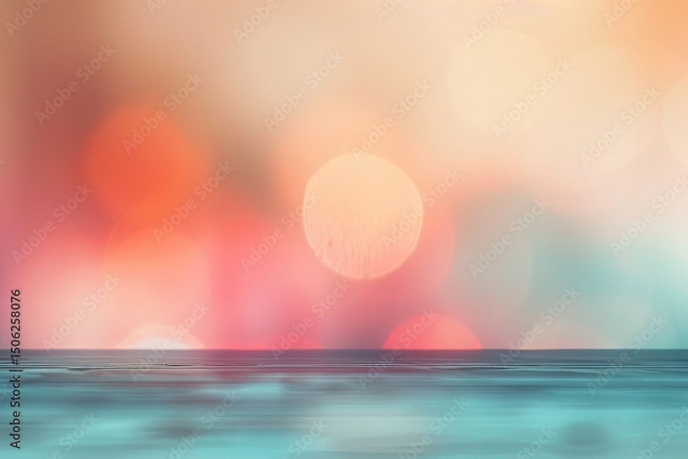 Poster detailed visual of abstract blurred and defocused color background