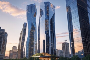 Innovative Skyscraper Designs Transforming Urban Identity with Reflective Facades and Modern Architecture