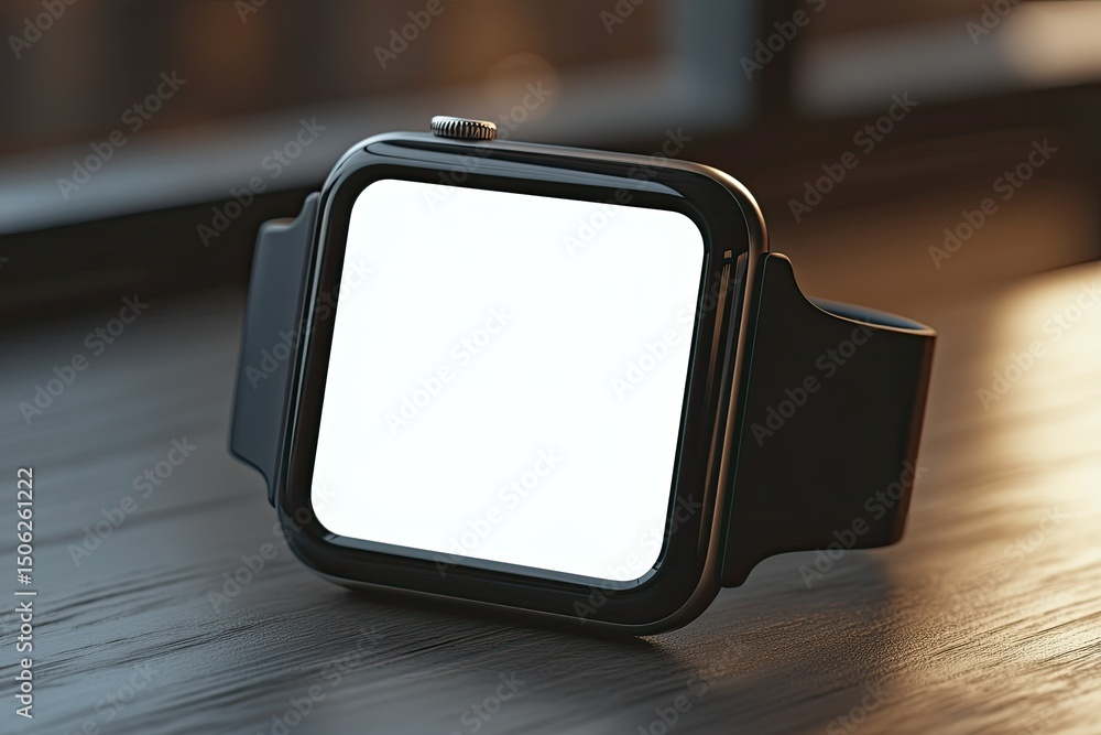 Aufkleber high resolution of presentation for smartwatch with screen mock up