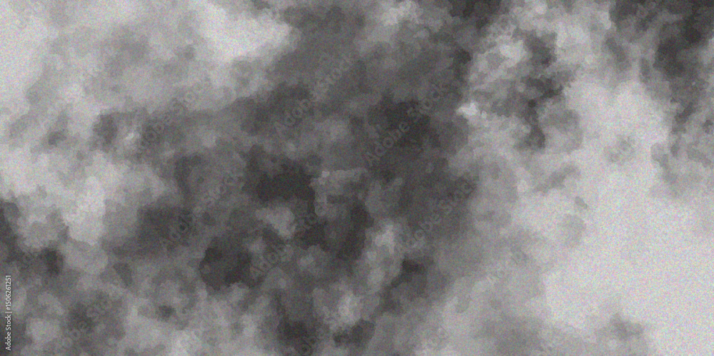 Poster clouds and smoke, creating a textured and visually appealing display of contrast and atmospheric dep