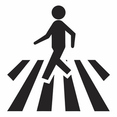pedestrian crossing sign